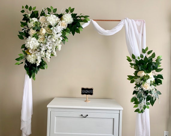 Tropical Wedding Arch Flowers/corner Swag &tieback Made With