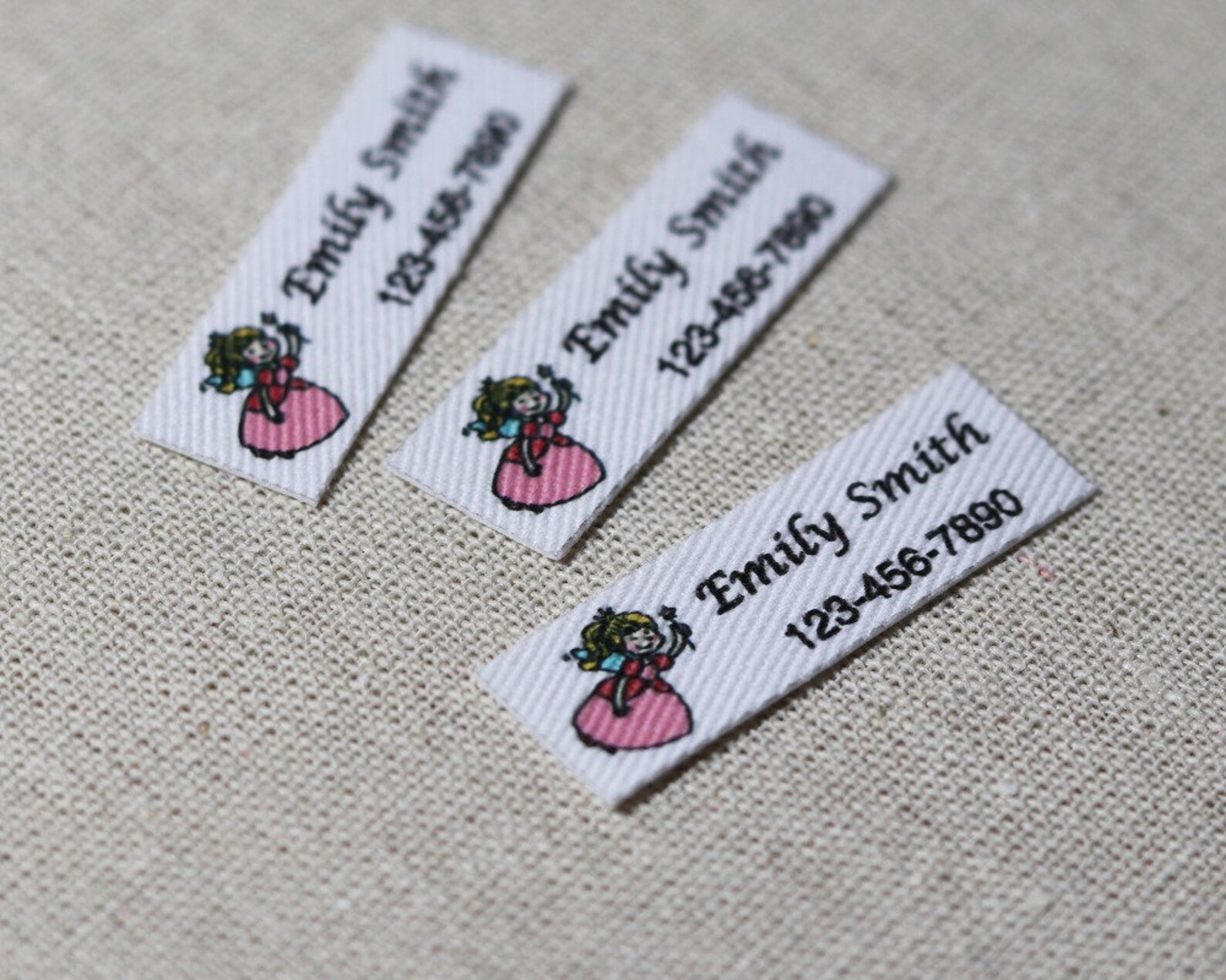 152 Pieces Personalized Name Labels for Child Custom Logo Labels, Iron