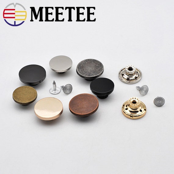 Copper Zinc Alloy Button Fasteners Studs Sewing Clasp Buttons