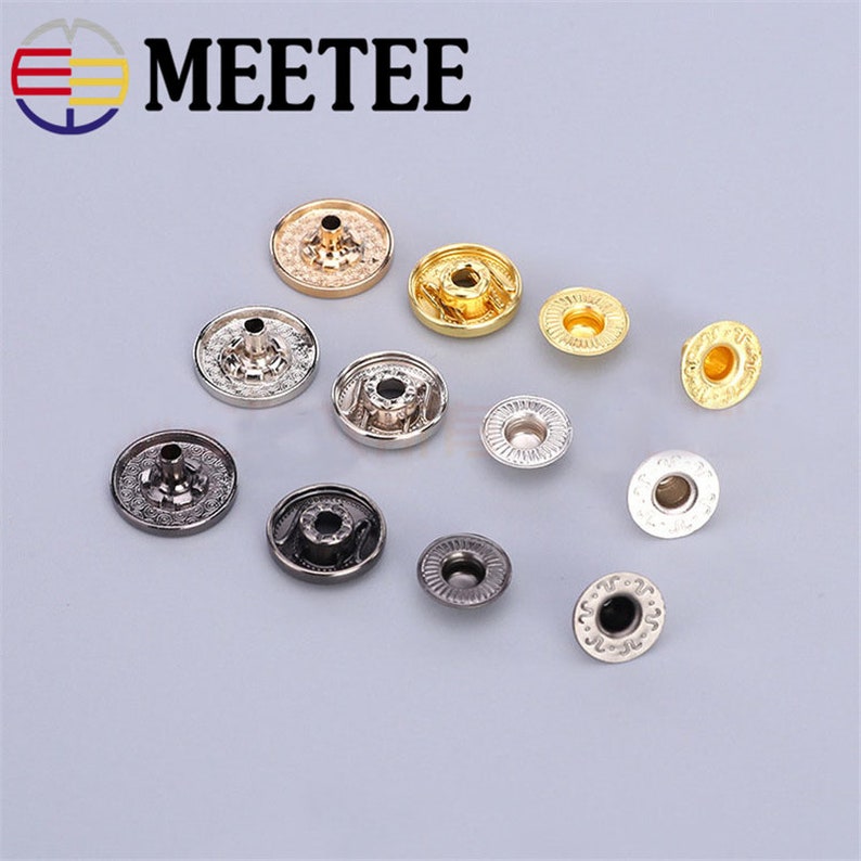 20set Metal Press Stud Sewing Buttons Snap Fasteners Sewing Etsy