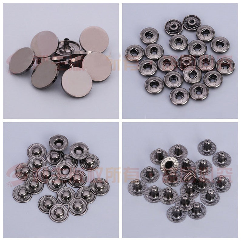 20set Metal Press Stud Sewing Buttons Snap Fasteners Sewing Etsy