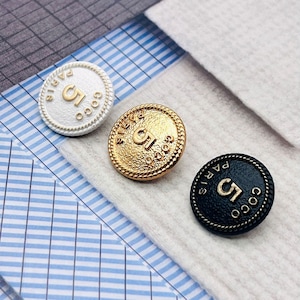 Chanel buttons sales etsy