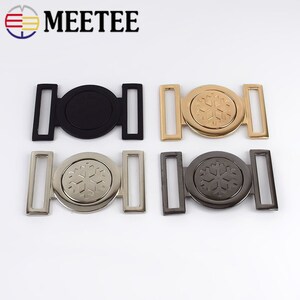 2pcs Meetee 40MM Femmes Ceinture en métal Boucles Décor Sac à main Matériel Boucles BRICOLAGE Sacs à coudre Vêtements Manteau Boutons Accessoires
