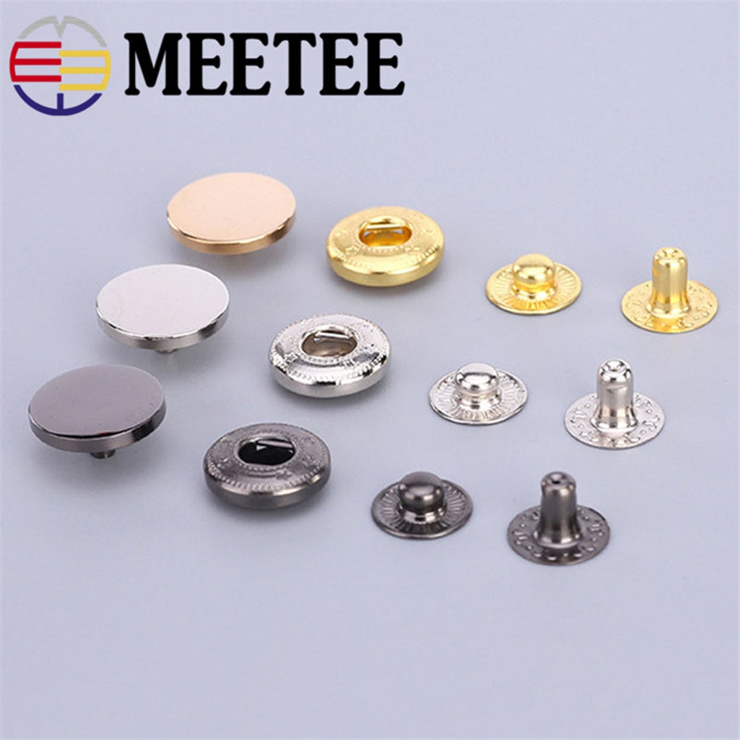 20set Metal Press Stud Sewing Buttons Snap Fasteners Sewing Accessories