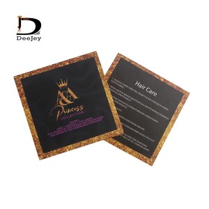 custom logo woven wigs label swing tags hair bundles wrap matching private labels for wigs image 4