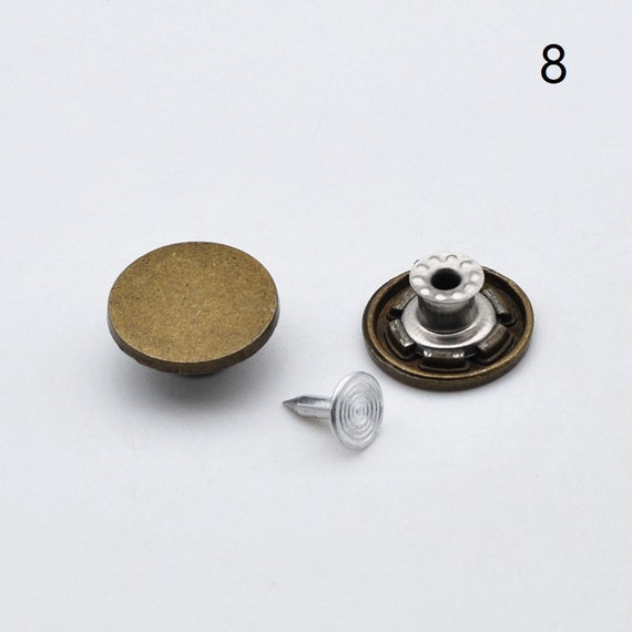 Copper Zinc Alloy Button Fasteners Studs Sewing Clasp Buttons