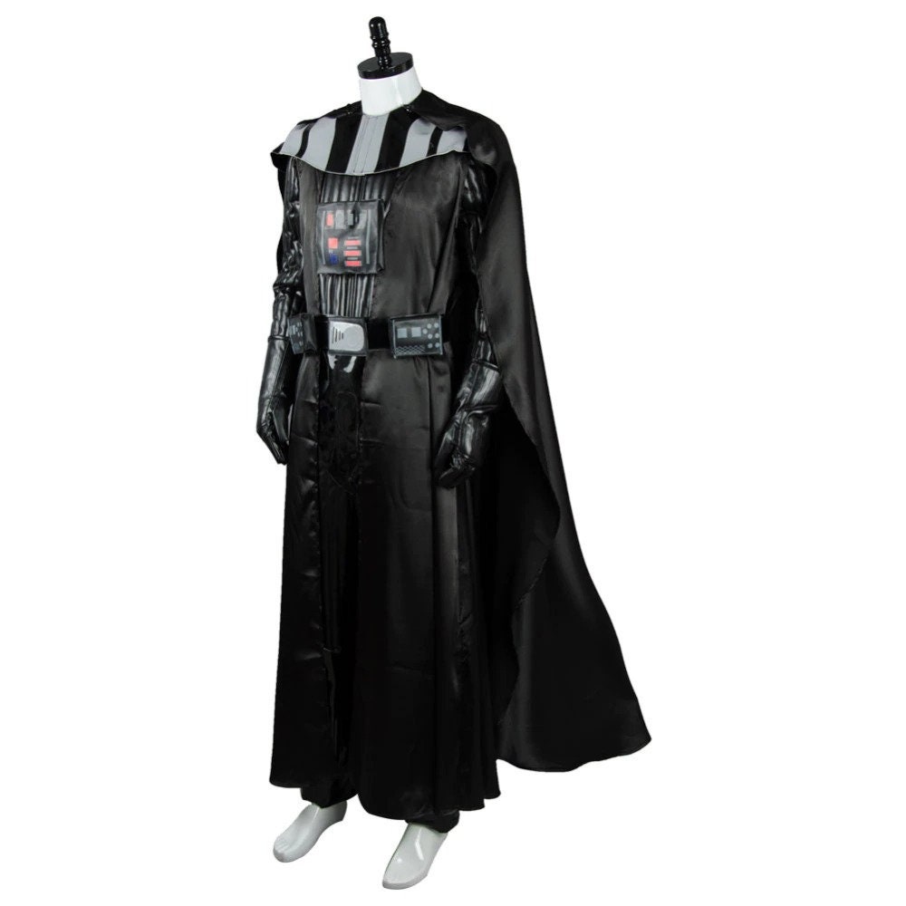 Movie Darth Cosplay Vader Costume Black Uniform Suit Jumpsuit Halloween ...