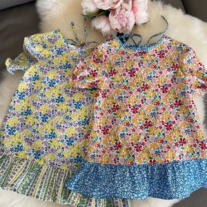 Liberty of London Baby/ toddler/ girls Dress/ Tunic Dress florals/ Easter baby, girl dress