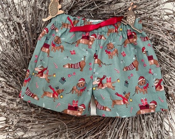 Family Christmas shorts for dogs lovers/ unisex for kids/adults/ family matching Christmas outfit