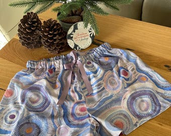 Aboriginal print Rayon pyjamas shorts for women/girls