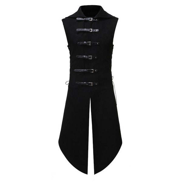 Steampunk Black Suit Vest