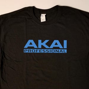 Akai Professional - blue on black classic look t-shirt