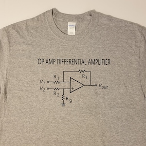 Op Amp Differential Amplifier electronics circuit - classic style t-shirt