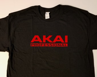 Akai Professional - red graphic classic style t-shirt