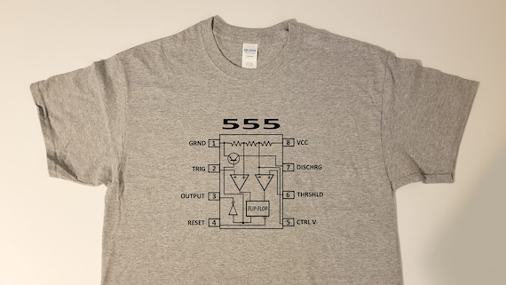555 Timer Block Diagram - Classic Style T-shirt - Etsy