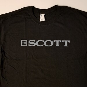 H.H. Scott - gray on black classic style t-shirt