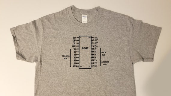 MOS 6502 CPU Computer Electronics - Classic Style T-shirt - Etsy