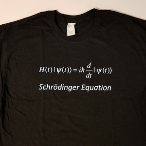 Schrodinger equation formula physics t-shirt