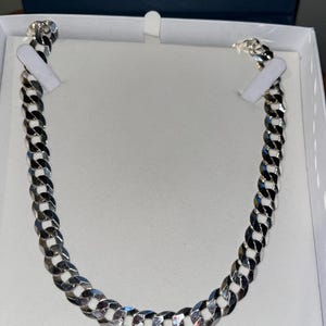 20 inch 11mm Cuban link silver chain