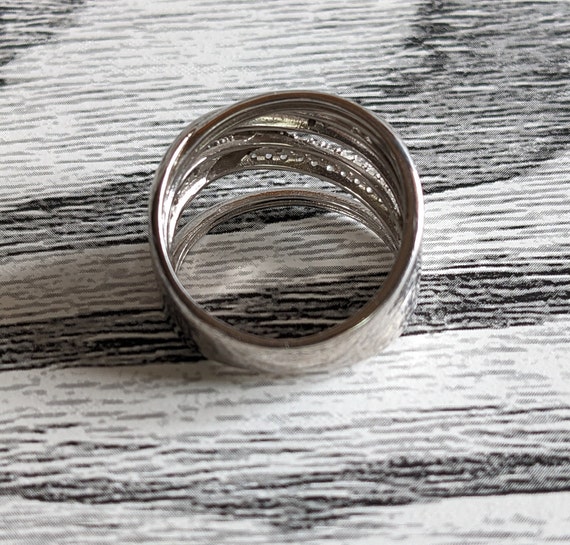 Band Sterling Silver Ring - image 5