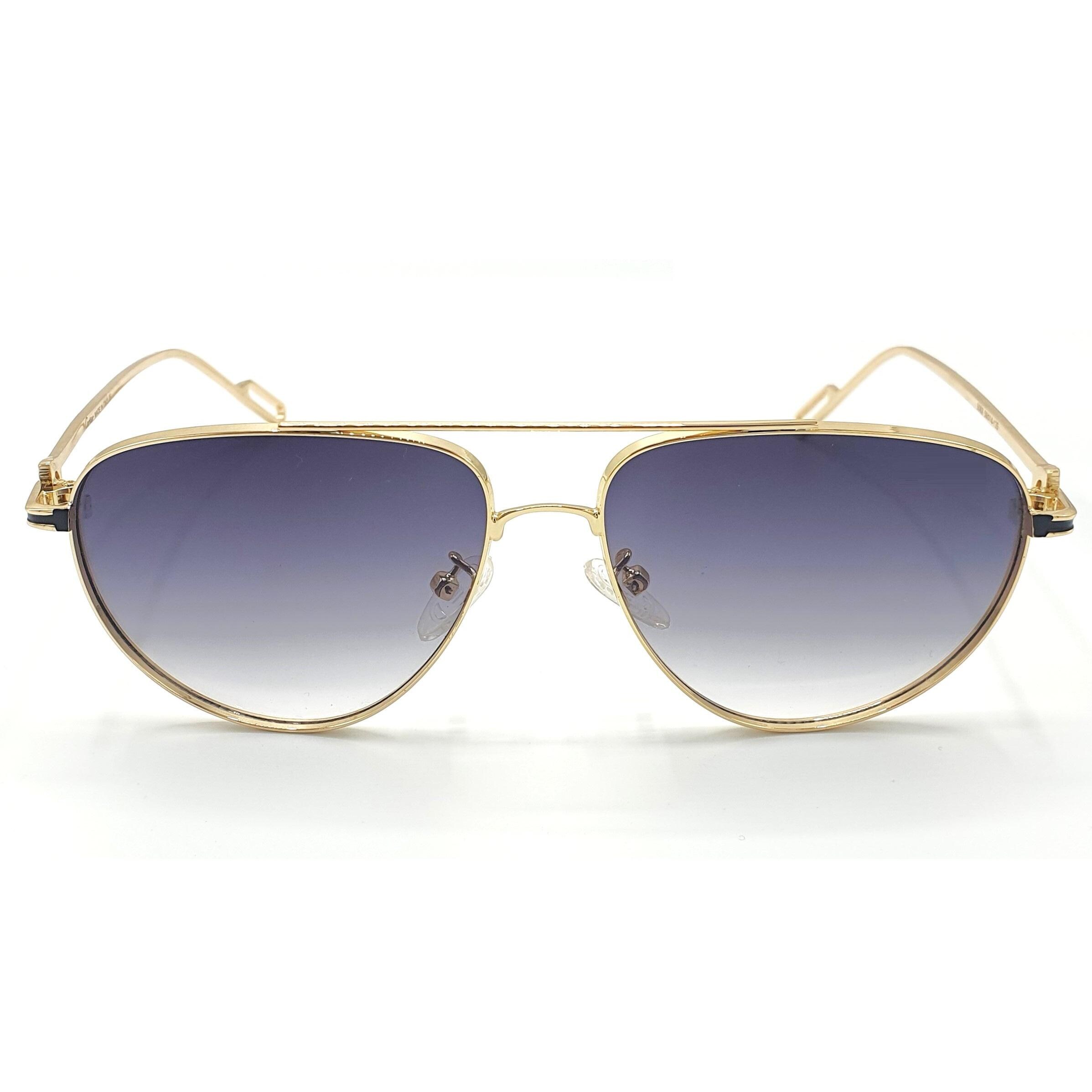 BCBGMAXAZRIA B819 GREY Aviator Sunglasses Women Metal Frame Gradient Lens 21204‎ BCBGMAXAZRIA Aviator Cat Eye Hybrid – Eyedictive main image 2