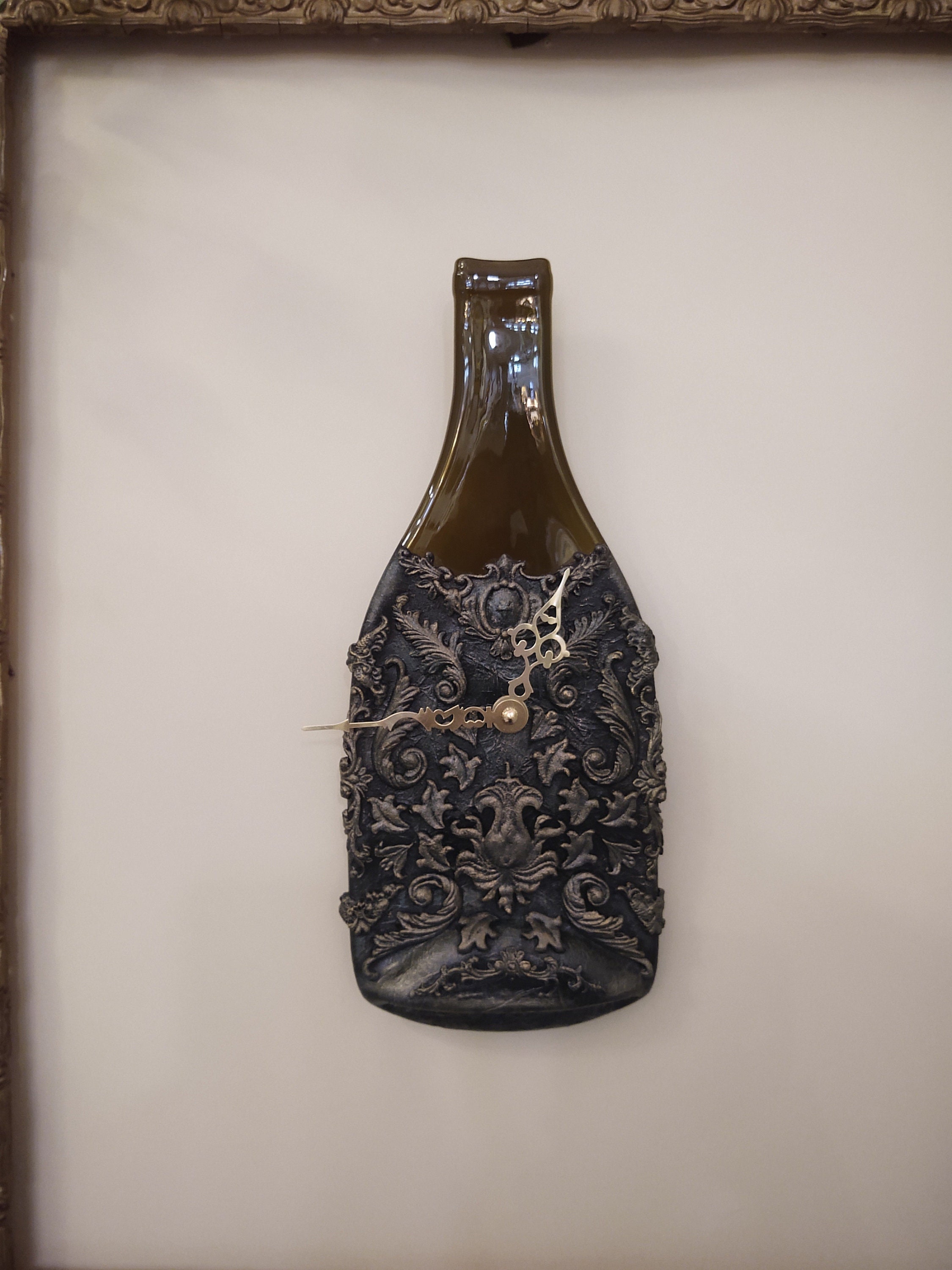 Home & Living Home Décor Clocks mixed media Wine Bottle Wall Clock