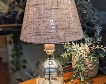 Patron Lamp - Liquor Bottle Lamp - Recycled