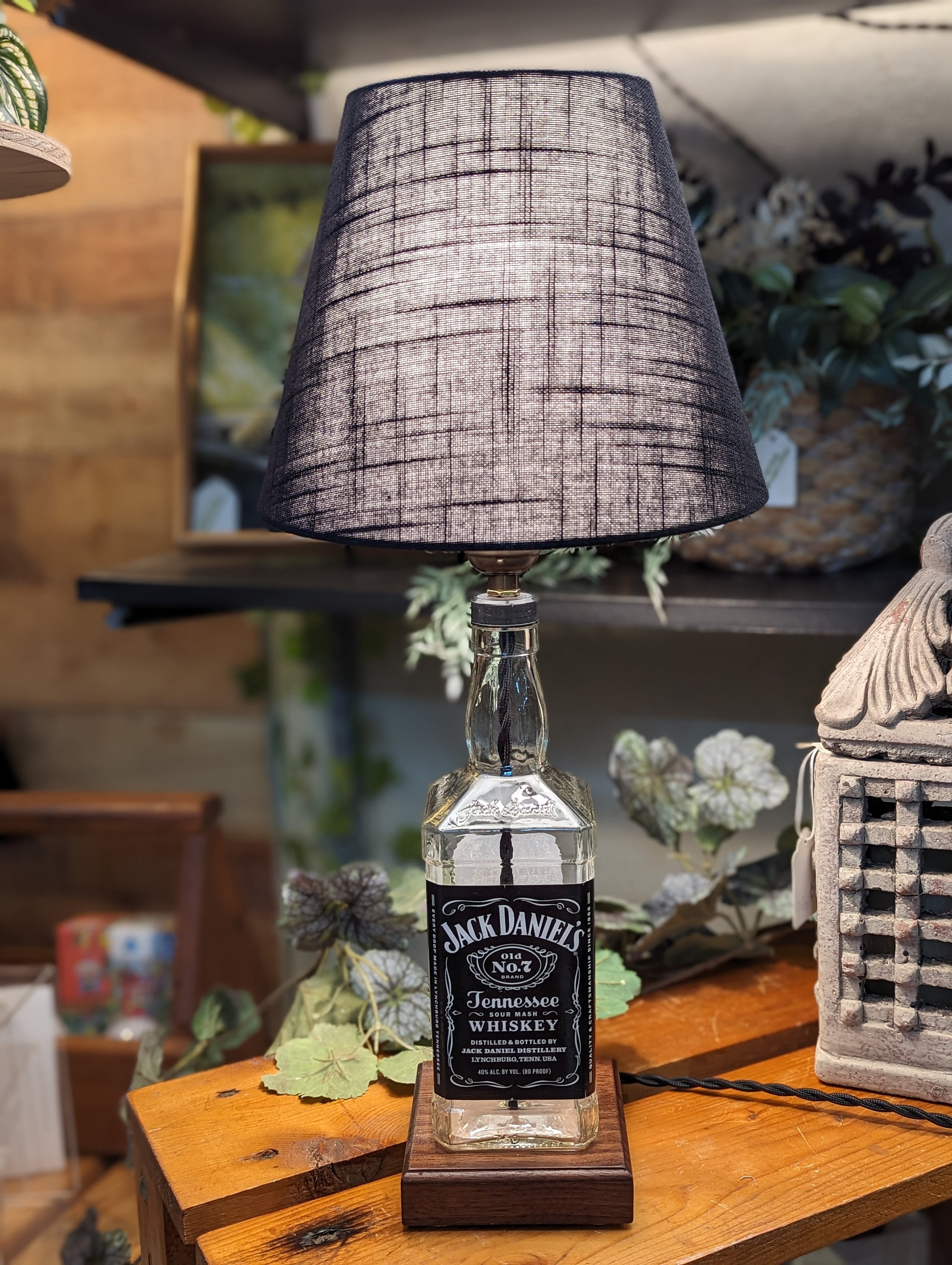 Jack Daniels Whiskey Bottle Lamp Liquor Bottle Lamp - Etsy