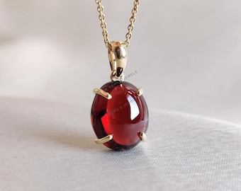 本物の3.92カラットガーネットペンダント 14Kゴールド - Etsy 日本