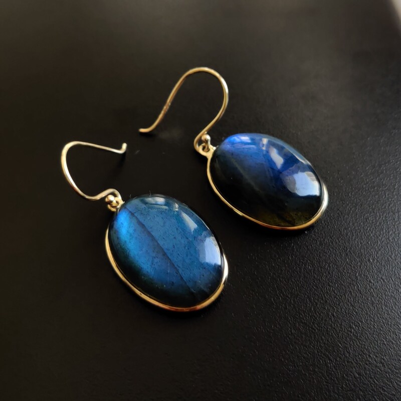 Louise Earrings - Labradorite