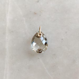 Natural Green Amethyst Pendant, 14K Solid Yellow Gold Green Amethyst Pendant, February Birthstone, Amethyst Jewelry, Christmas Present