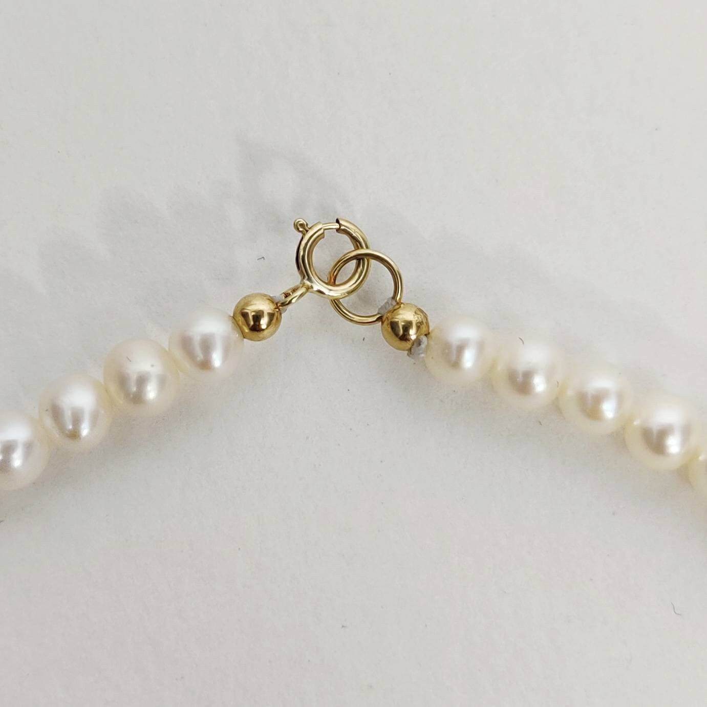Pearl Pendant Necklace Set 14k Solid Gold Pendant Necklace | Etsy