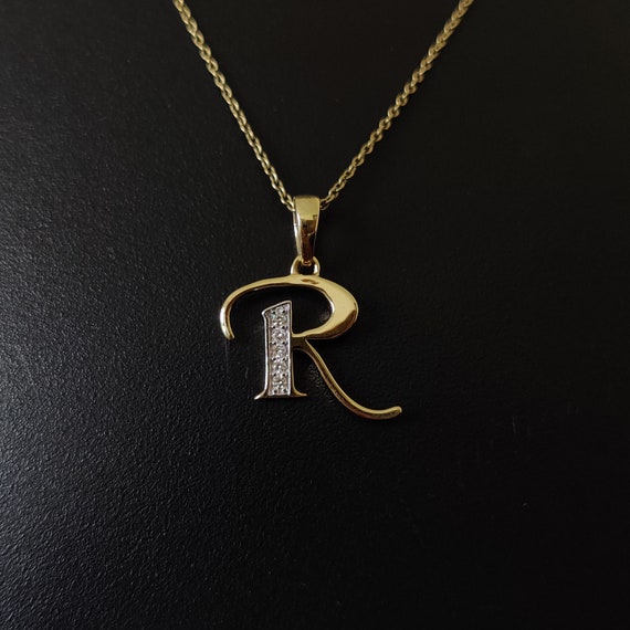 14k Initial Necklace – Eight Five One Jewelry