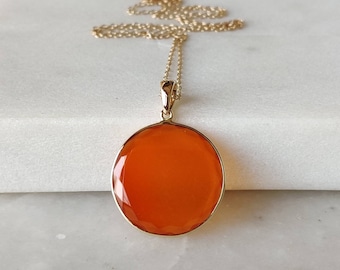 Gold Plated Pendant For Women Genuine Red Onyx Jewelry Necklace Marquise Shape Desinger Handmade Charms