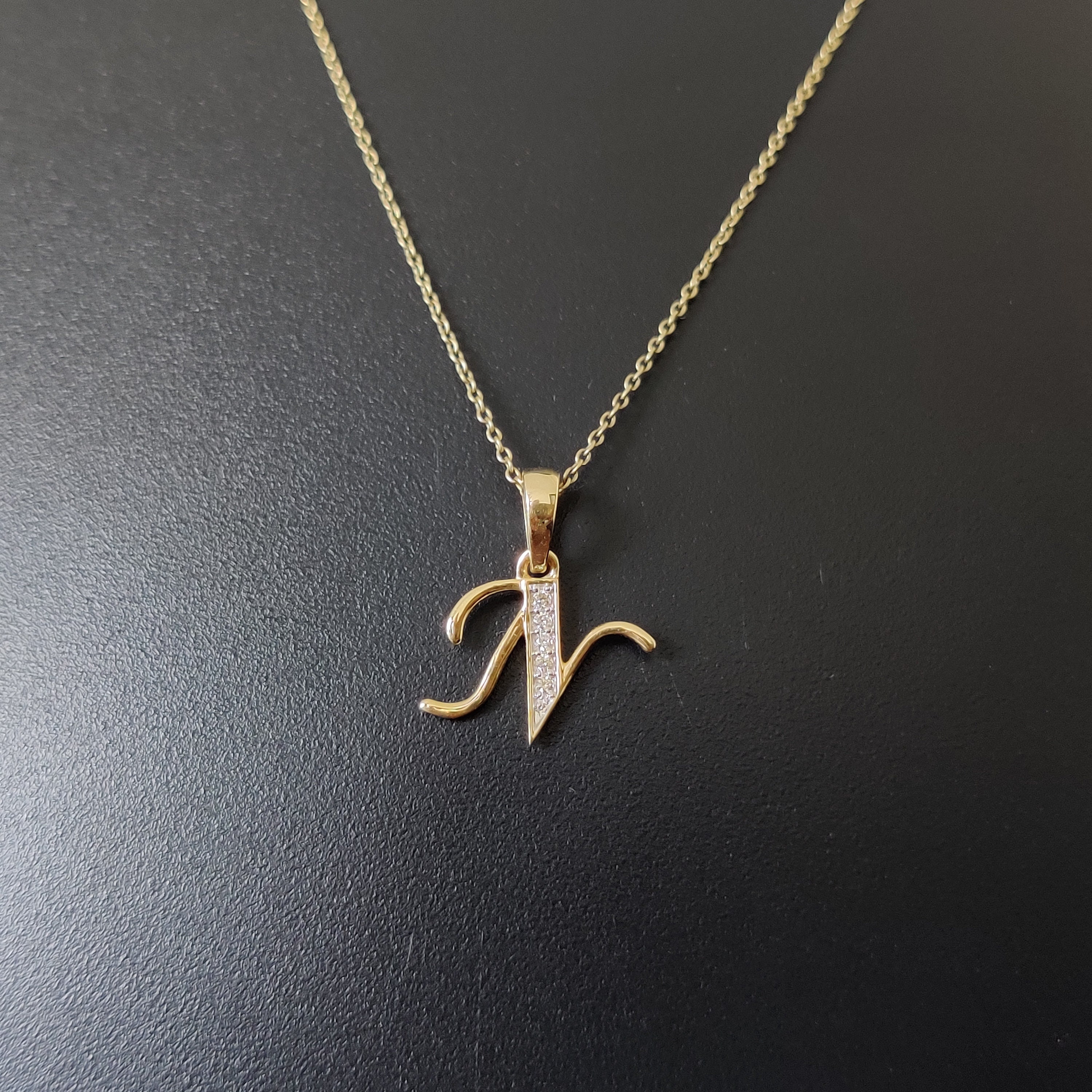 Letter N Pendant Etsy Australia