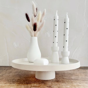 Dekoteller | Dekoteller mit Fuß | Etagere | 25cm oder 30cm | glatt