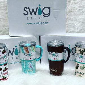 Swig Life 18oz Travel Mug with Handle and Lid, Cup Holder Friendly,  Caliente