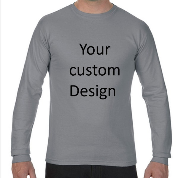 Custom Long Sleeve Shirt, Direct to Garment, Custom shirt for Men, Custom shirt for women, Screen Print, Custom Screen Print, Fast Shirt