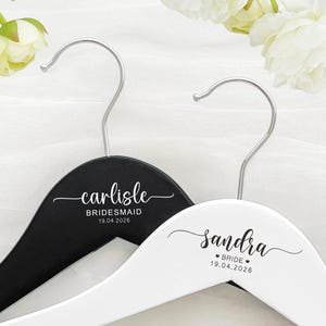 Personalized Hangers/UV Print Hangers for Bride & Groom/Wedding Gift/Personalized Bridal Dress Hanger/Wedding Hangers/ Wedding favors/Hanger