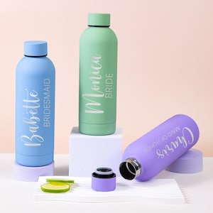 Personalized Stainless Steel Water Bottle/Drink Bottle/Bachelorette Party/ Groomsman Gift/ Bridesmaids Gifts/ Gift for Him/ Insulated Bottle