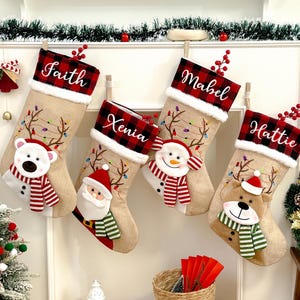 Personalized Christmas Stockings/ 2025 Holiday Stockings/ Custom Stocking with Name/ Christmas Gifts/ Monogram Stockings/ Holiday Decor Gift