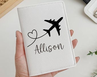 Personalized Passport cover, Bridesmaid proposal,custom luggage tag, honey moon gift, custom passport, travel accessory, gift for traveler