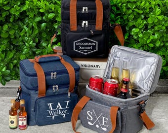 Personalized Beer Cooler Bag/ Groomsmen Cooler Bag/ Groomsmen Gifts Bag/ Custom Lunch Cooler Bag/ Golf Beer Cooler Bag/ Best Man Gifts