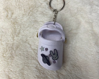 Bad Bunny Glow In Dark Croc Keychains!