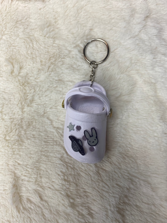 Bad Bunny Glow in Dark Croc Keychains Etsy