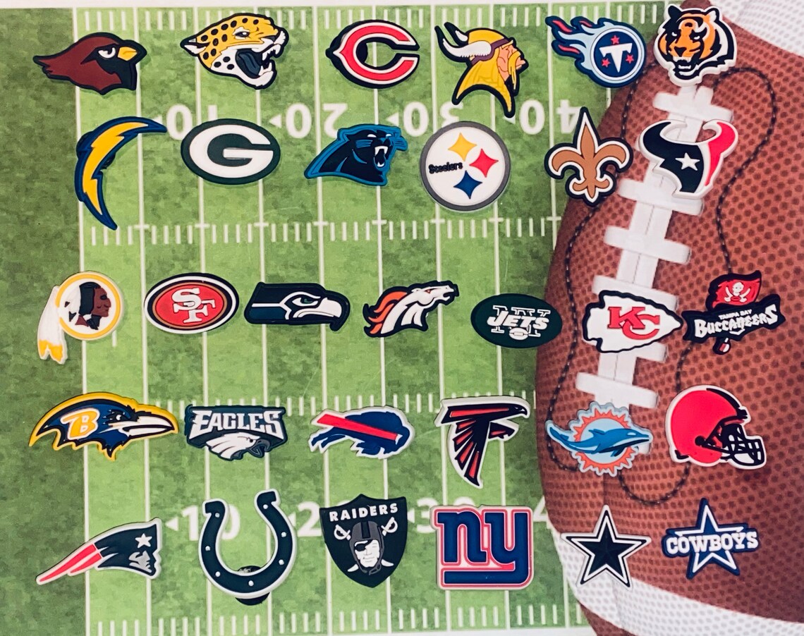 Football Croc Charms Etsy