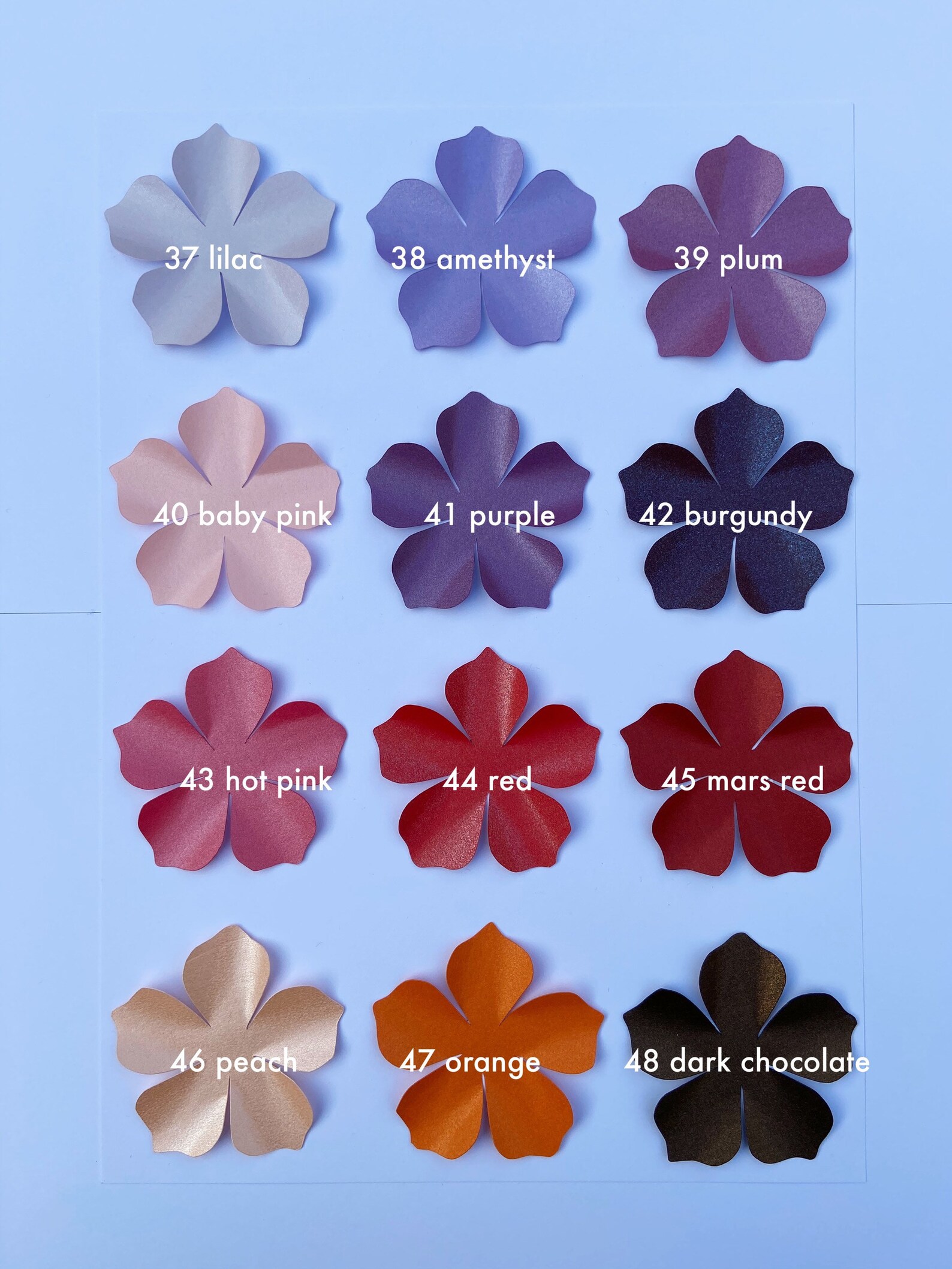 3 Paper Flowers With Leaves Nursery Flowers Over the Crib Etsy