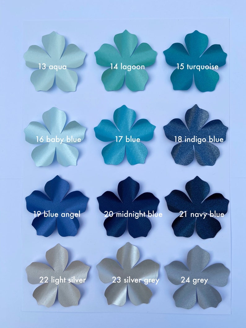 3 Paper Flowers With Leaves Nursery Flowers Over the Crib Etsy