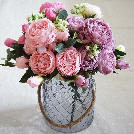 1 Bouquet Artifical Rose Silk Flower Wedding Party Home Decoration Decor