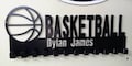 Personalized Basketball Medal Holder: 12 Hook Display